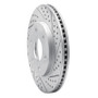 R1 04-05 Infiniti Qx56 Front Right Drilled & Slotted Geo-Carbon Rotor