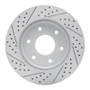 R1 04-05 Infiniti Qx56 Front Right Drilled & Slotted Geo-Carbon Rotor