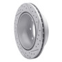 R1 99-25 Chevrolet Silverado 1500 Hd Classic Rear Right Drilled & Slotted Geo-Carbon Rotor