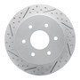 R1 04-15 Infiniti Qx56 Rear Left Drilled & Slotted Geo-Carbon Rotor