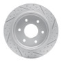 R1 04-15 Infiniti Qx56 Rear Left Drilled & Slotted Geo-Carbon Rotor