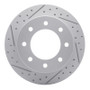 R1 99-25 Chevrolet Suburban 2500 Rear Left Drilled & Slotted Geo-Carbon Rotor