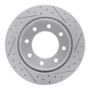 R1 99-25 Chevrolet Suburban 2500 Rear Left Drilled & Slotted Geo-Carbon Rotor