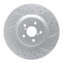 R1 05-18 Subaru Forester Front Right Drilled & Slotted Geo-Carbon Rotor