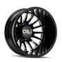 Cali Off-Road 9110D Summit Dually 22x8.25 / 8x210 BP / -192mm OS / 154.2mm Hub Gls Blk Mill Wheel