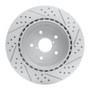 R1 05-07 Subaru Impreza Rear Left Drilled & Slotted Geo-Carbon Rotor