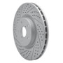 R1 05-20 Subaru WRX Sti Front Left Drilled & Slotted Geo-Carbon Rotor