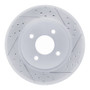 R1 11-25 Nissan Versa Front Right Drilled & Slotted Geo-Carbon Rotor