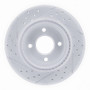 R1 11-25 Nissan Versa Front Right Drilled & Slotted Geo-Carbon Rotor