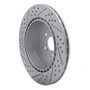 R1 03-04 Subaru Impreza Rear Right Drilled & Slotted Geo-Carbon Rotor