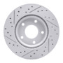R1 13-19 Nissan Sentra Front Right Drilled & Slotted Geo-Carbon Rotor