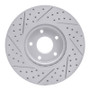 R1 07-17 Nissan Sentra Front Right Drilled & Slotted Geo-Carbon Rotor
