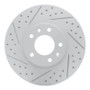 R1 06-13 Ford Fusion Front Left Drilled & Slotted Geo-Carbon Rotor