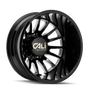 Cali Off-Road 9110D Summit Dually 20x8.25 / 8x200 BP / -232mm Offset / 142mm Hub Gls Blk Mill Wheel