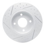 R1 04-06 Nissan Sentra Rear Right Drilled & Slotted Geo-Carbon Rotor