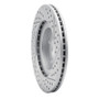 R1 02-06 Infiniti I35 Front Left Drilled & Slotted Geo-Carbon Rotor
