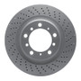 DFC 16-23 Porsche 718 Cayman Right Rear Drilled Hi-Carbon Alloy Geomet Coated Rotor