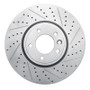 R1 18-20 Land Rover Range Rover Front Right Drilled & Slotted Geo-Carbon Rotor