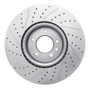 R1 18-20 Land Rover Range Rover Front Right Drilled & Slotted Geo-Carbon Rotor