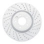 R1 18-25 Land Rover Defender 90 Front Right Drilled & Slotted Geo-Carbon Rotor