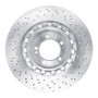 DFC 15-17 Porsche 911 Left Rear Drilled Hi-Carbon Alloy Geomet Coated Rotor