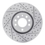 R1 03-11 Cadillac Bls (Mexico) Front Right Drilled & Slotted Geo-Carbon Rotor