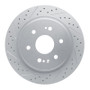 R1 19-26 Cadillac Escalade Rear Left Drilled & Slotted Geo-Carbon Rotor
