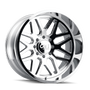 Cali Off-Road 9115 Invader 20x10 / 8x165.1 BP / -25mm Offset / 125.2mm Hub Chrome Wheel