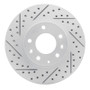 R1 93-95 Mazda RX-7 Front Left Drilled & Slotted Geo-Carbon Rotor