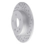 R1 16-23 Chevrolet Bolt Euv Rear Right Drilled & Slotted Geo-Carbon Rotor