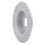 R1 16-23 Chevrolet Bolt Ev Rear Left Drilled & Slotted Geo-Carbon Rotor