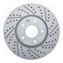 R1 14-19 Chevrolet Corvette Front Right Drilled & Slotted Geo-Carbon Rotor