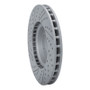 R1 14-19 Chevrolet Corvette Front Right Drilled & Slotted Geo-Carbon Rotor