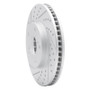 R1 92-06 Lexus ES300 Front Left Drilled & Slotted Geo-Carbon Rotor