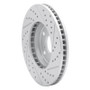 R1 92-06 Lexus ES300 Front Left Drilled & Slotted Geo-Carbon Rotor