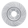 R1 19-25 Mercedes-Benz G550 Front Left Drilled & Slotted Geo-Carbon Rotor