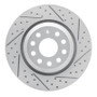 R1 06-25 Audi RS Q3 (Mexico) Rear Right Drilled & Slotted Geo-Carbon Rotor
