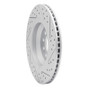 R1 06-25 Audi TT Quattro RS Rear Left Drilled & Slotted Geo-Carbon Rotor