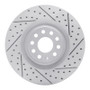 R1 06-13 Audi S3 (Mexico) Front Right Drilled & Slotted Geo-Carbon Rotor