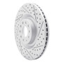 R1 06-13 Audi S3 (Mexico) Front Right Drilled & Slotted Geo-Carbon Rotor