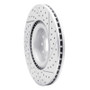 R1 06-13 Audi S3 (Mexico) Front Left Drilled & Slotted Geo-Carbon Rotor