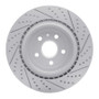 R1 09-24 Cadillac Cts Rear Right Drilled & Slotted Geo-Carbon Rotor