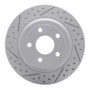 R1 08-10 Chevrolet Cobalt Rear Left Drilled & Slotted Geo-Carbon Rotor