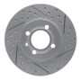 R1 86-8 Volkswagen Derby (Mexico) Front Right Drilled & Slotted Geo-Carbon Rotor