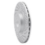 R1 12-19 Fiat 500E Front Right Drilled & Slotted Geo-Carbon Rotor