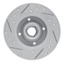 R1 85-02 Volkswagen Golf Rear Right Drilled & Slotted Geo-Carbon Rotor