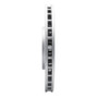 R1 08-15 Mitsubishi Lancer Front Right Drilled & Slotted Geo-Carbon Rotor