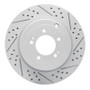 R1 08-15 Mitsubishi Lancer Rear Right Drilled & Slotted Geo-Carbon Rotor