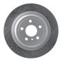 R1 12-19 Mercedes-Benz Gle43 AMG Rear Right Drilled & Slotted Geo-Carbon Rotor