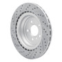 R1 12-19 Mercedes-Benz Gle43 AMG Rear Right Drilled & Slotted Geo-Carbon Rotor